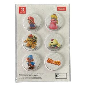 Nintendo Switch Super Mario RPG 6‎ Button set Gamestop Exclusive SEALED